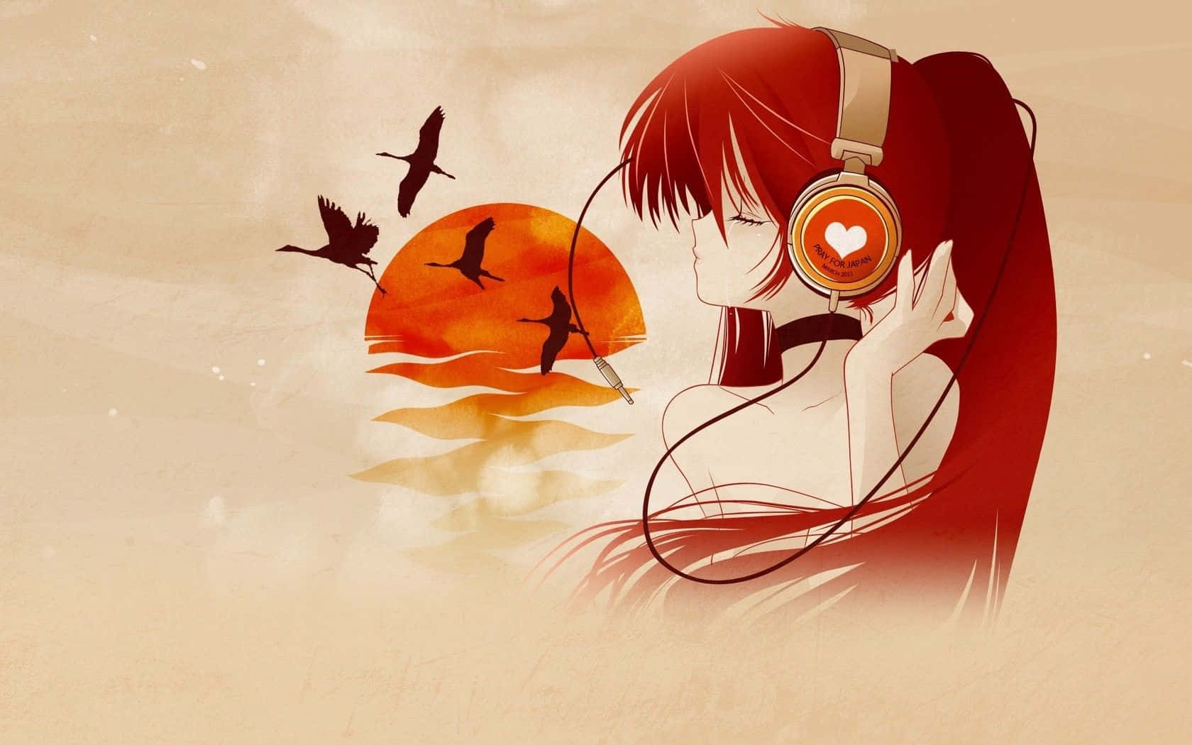 Japanese Artwork Music Anime Background
