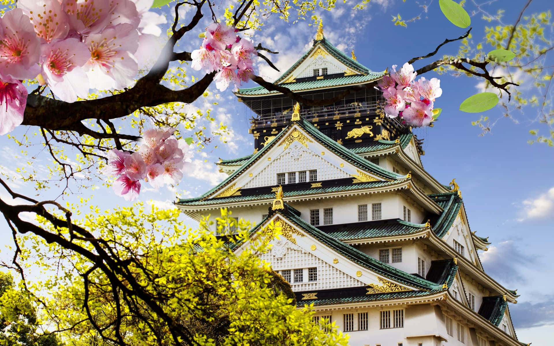 Japanese Castle Desktop Background