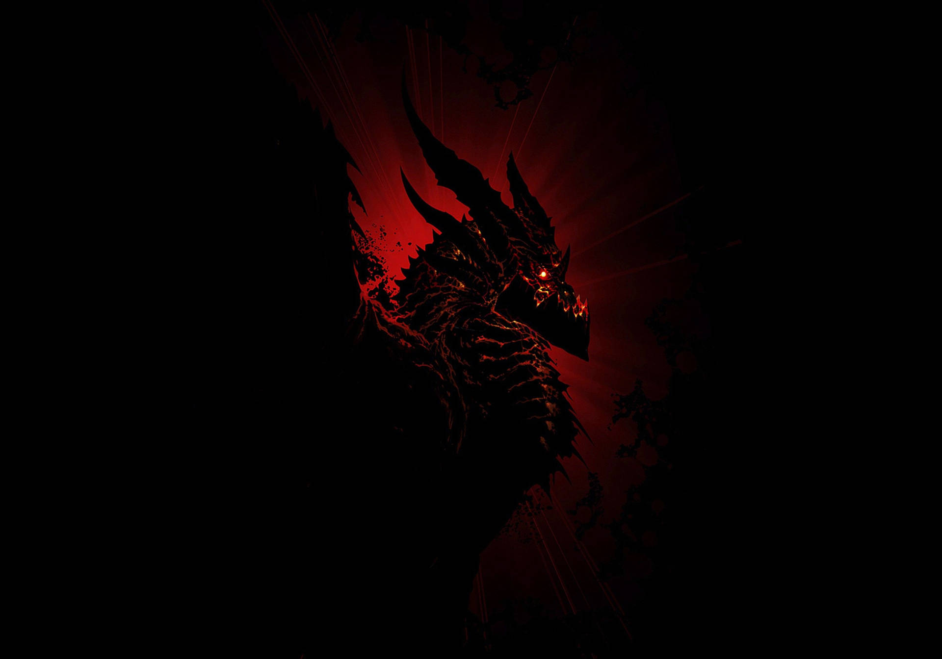 Japanese Dragon Dark Art Background
