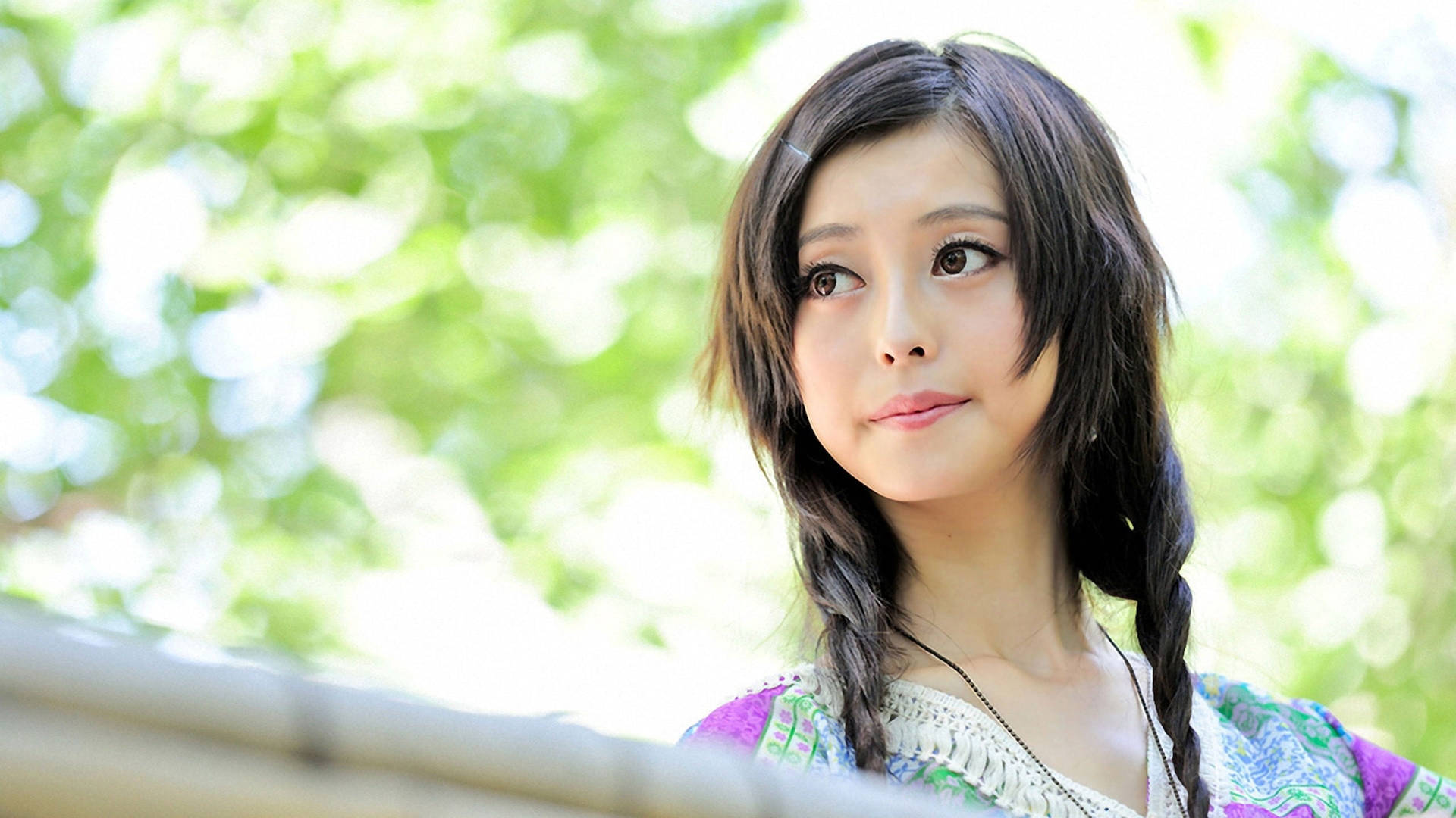 Japanese Girl With Braids