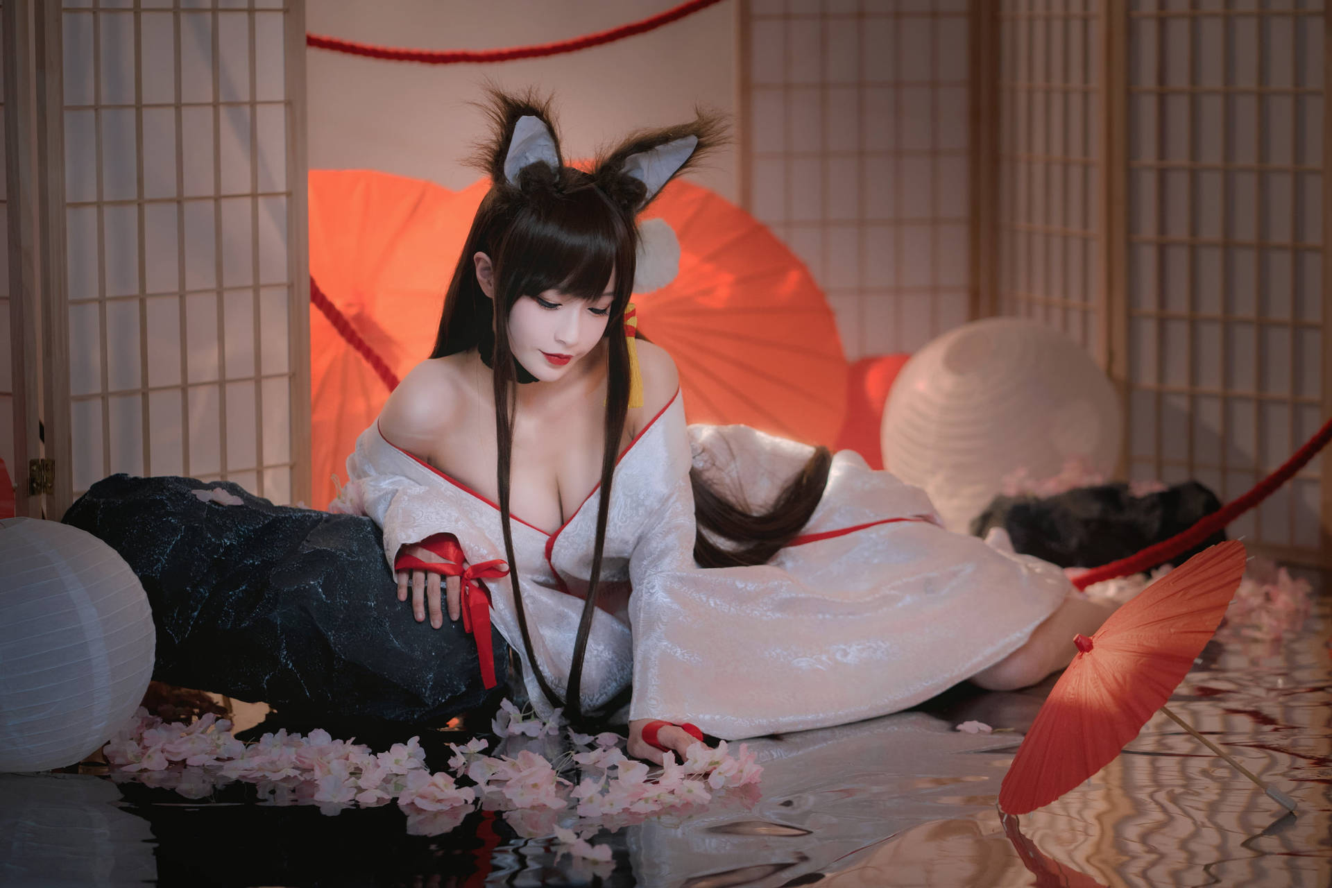 Japanese Girl With Cat Ears