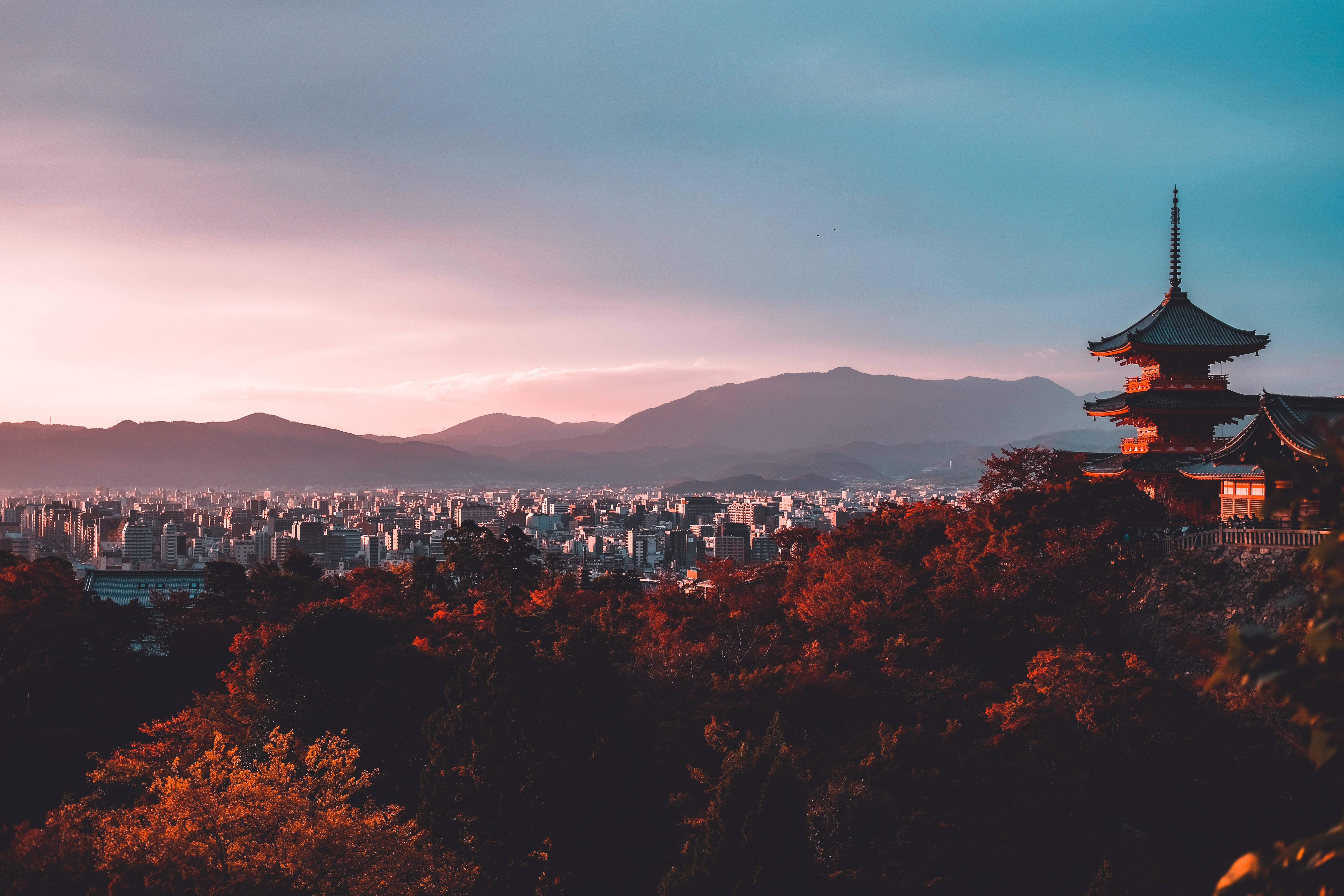 Japanese Hd Buddhist Temple Kiyomizu-dera Background