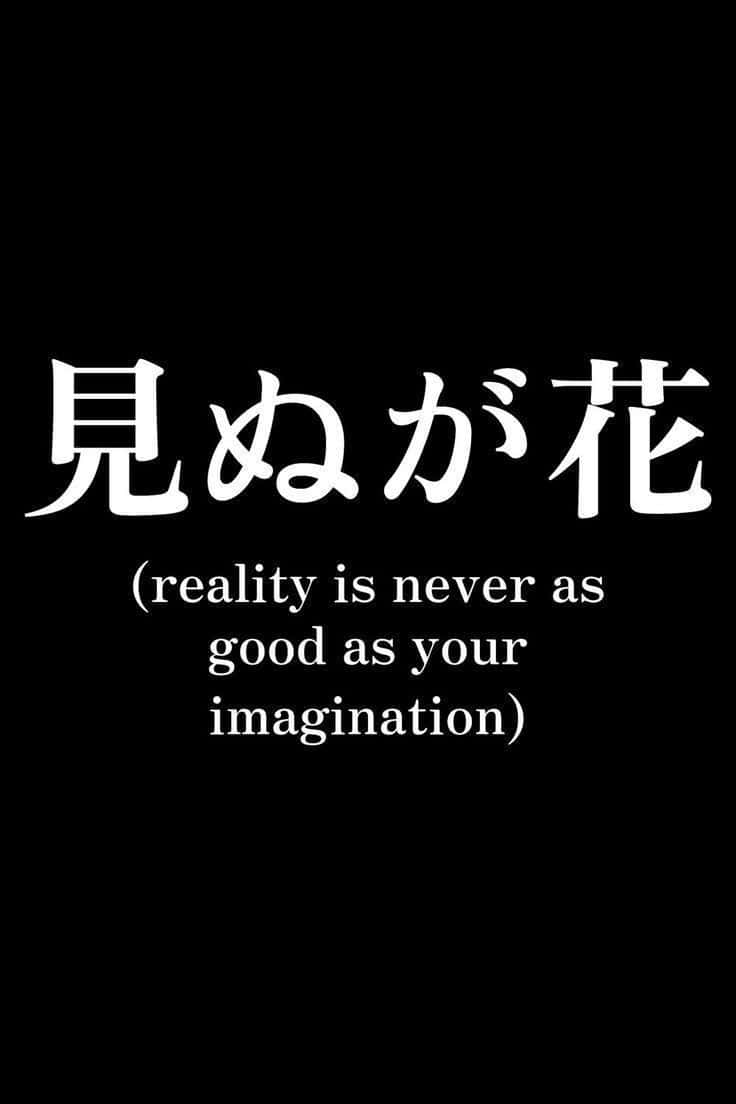 Japanese Imagination Quote Aesthetic Background