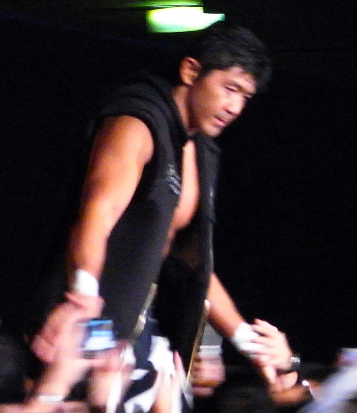 Japanese Mixed Martial Artist Masakatsu Funaki Greeting Fans Background