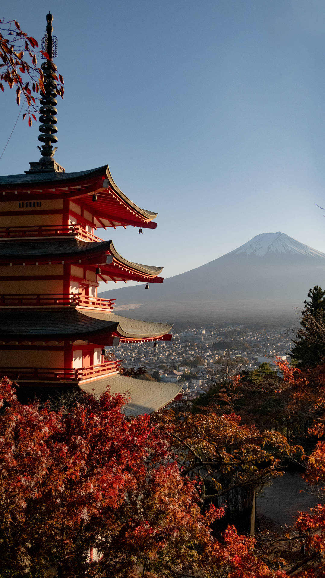 Japanese Pagoda Best Autumn Background