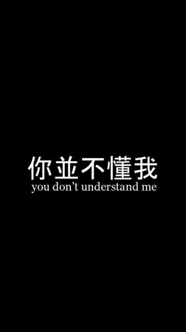 Japanese Phrase You Dont Understand Me Aesthetic
