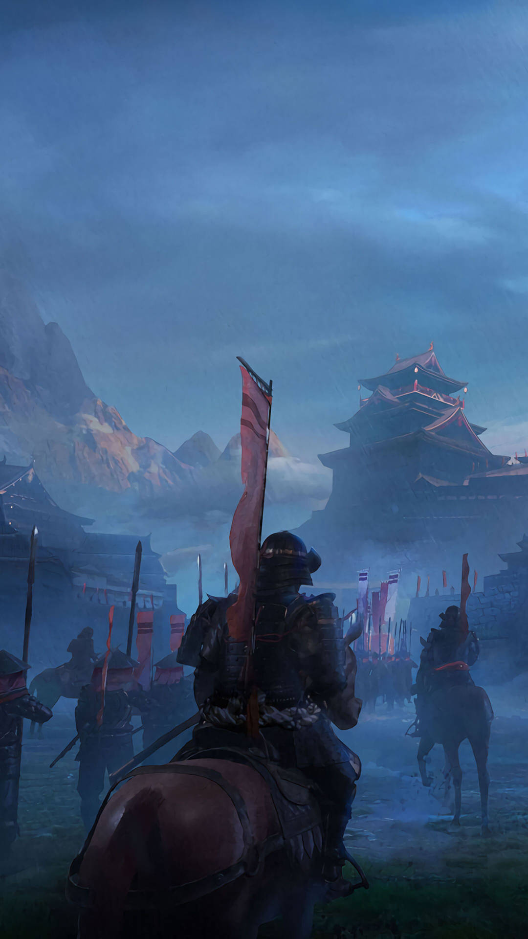 Japanese Samurai Army Background