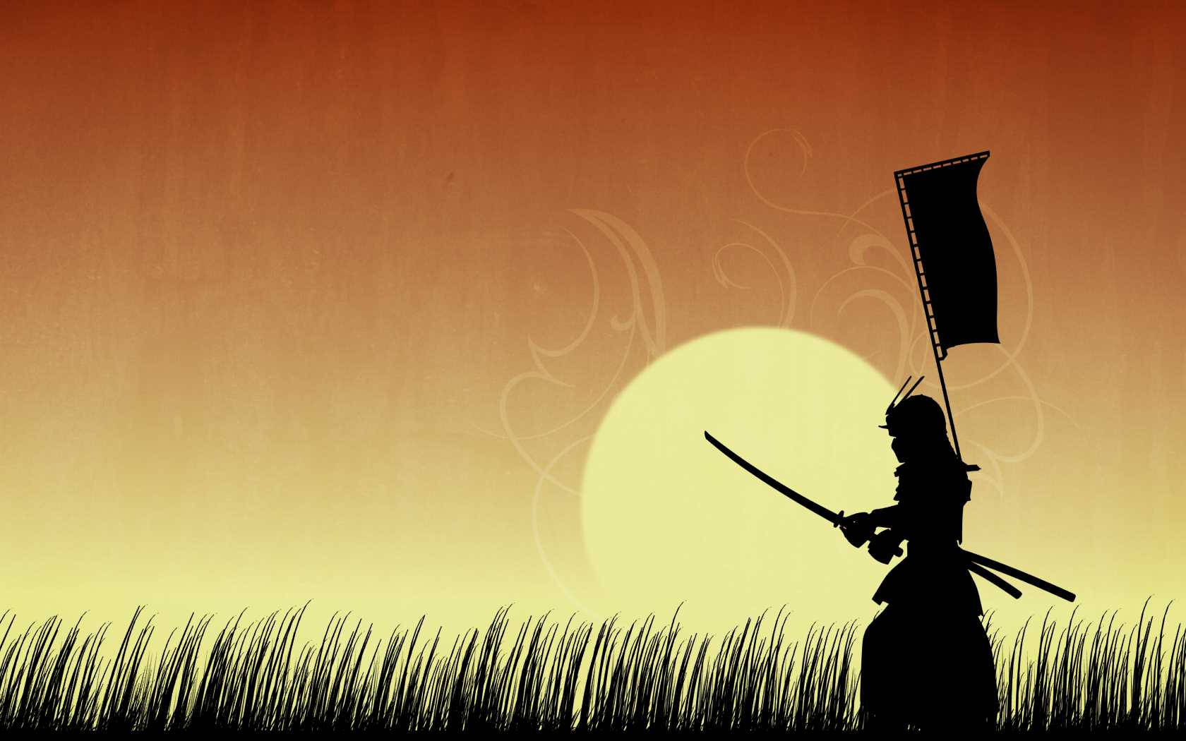 Japanese Samurai Grass Field Training