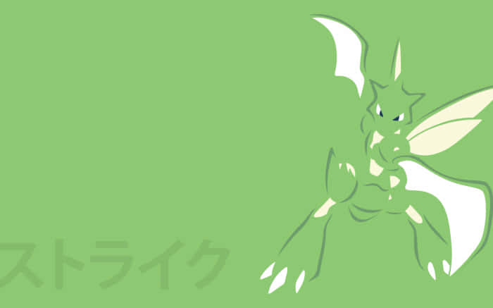 Japanese Scyther Drawing Background