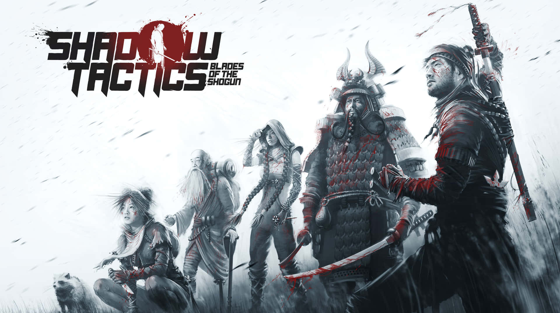 Japanese Shogun Warrior With Traditional Armor And Katana Background