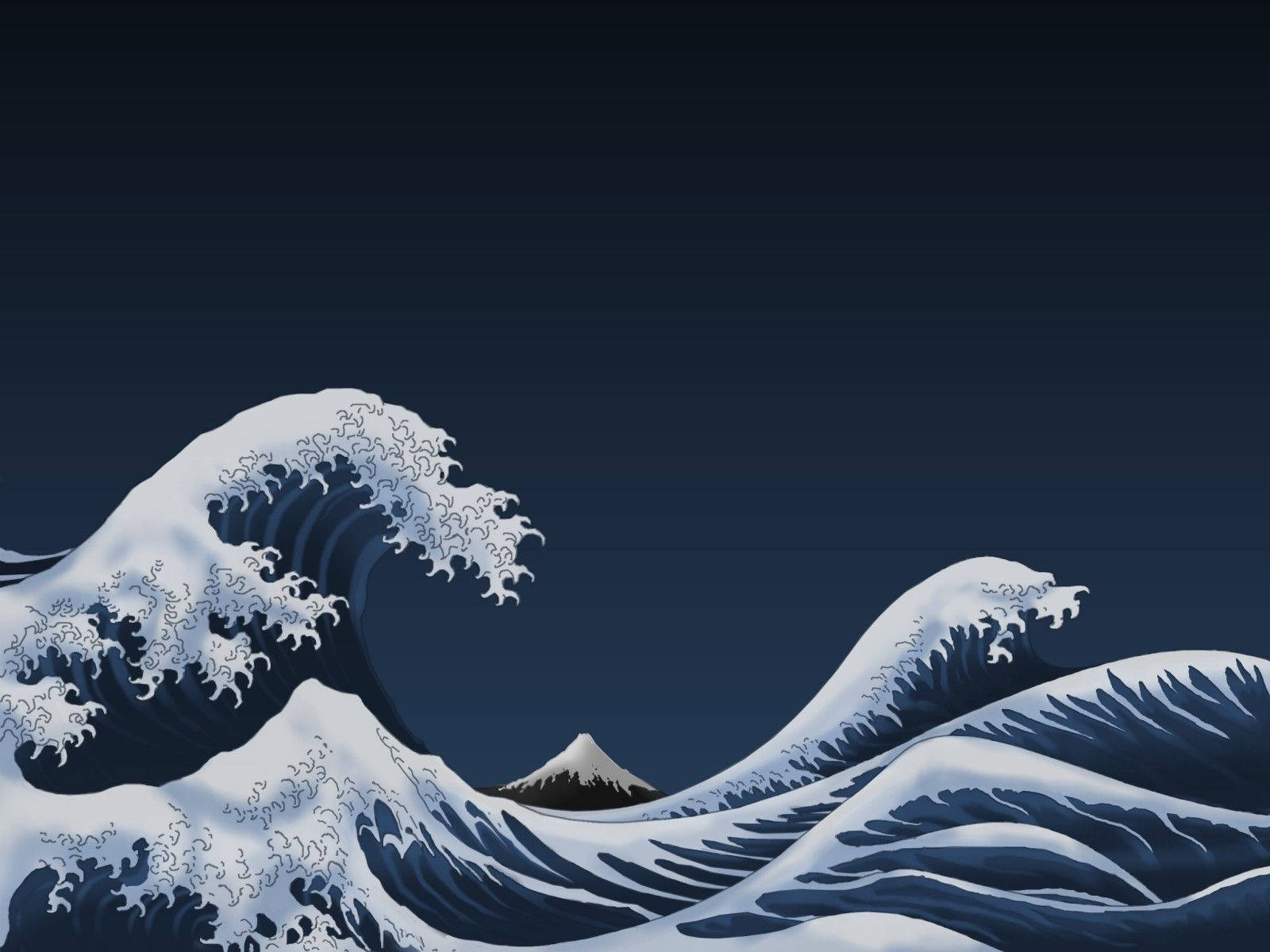 Japanese Waves Graphic Art