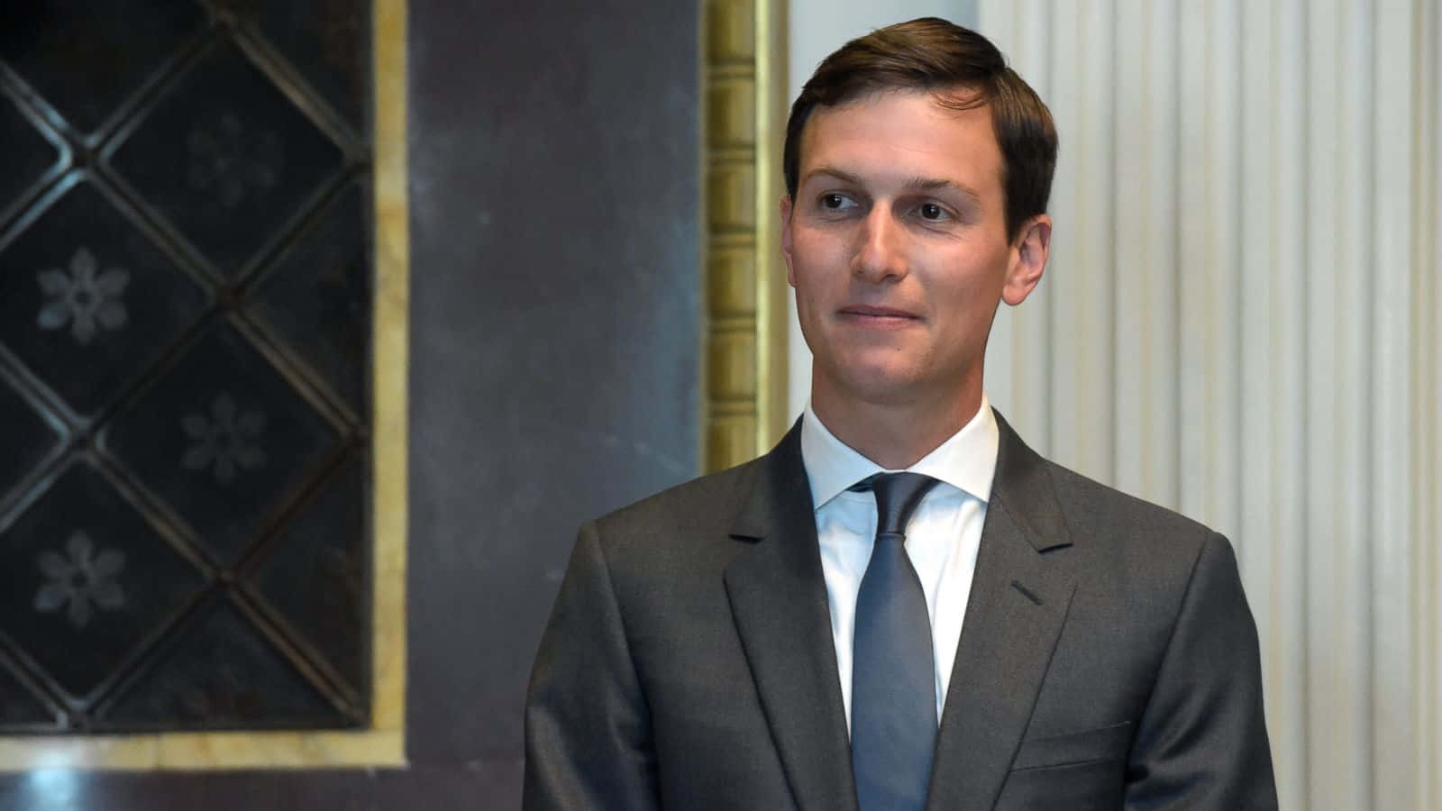 Jared Kushner Looking Afar Background