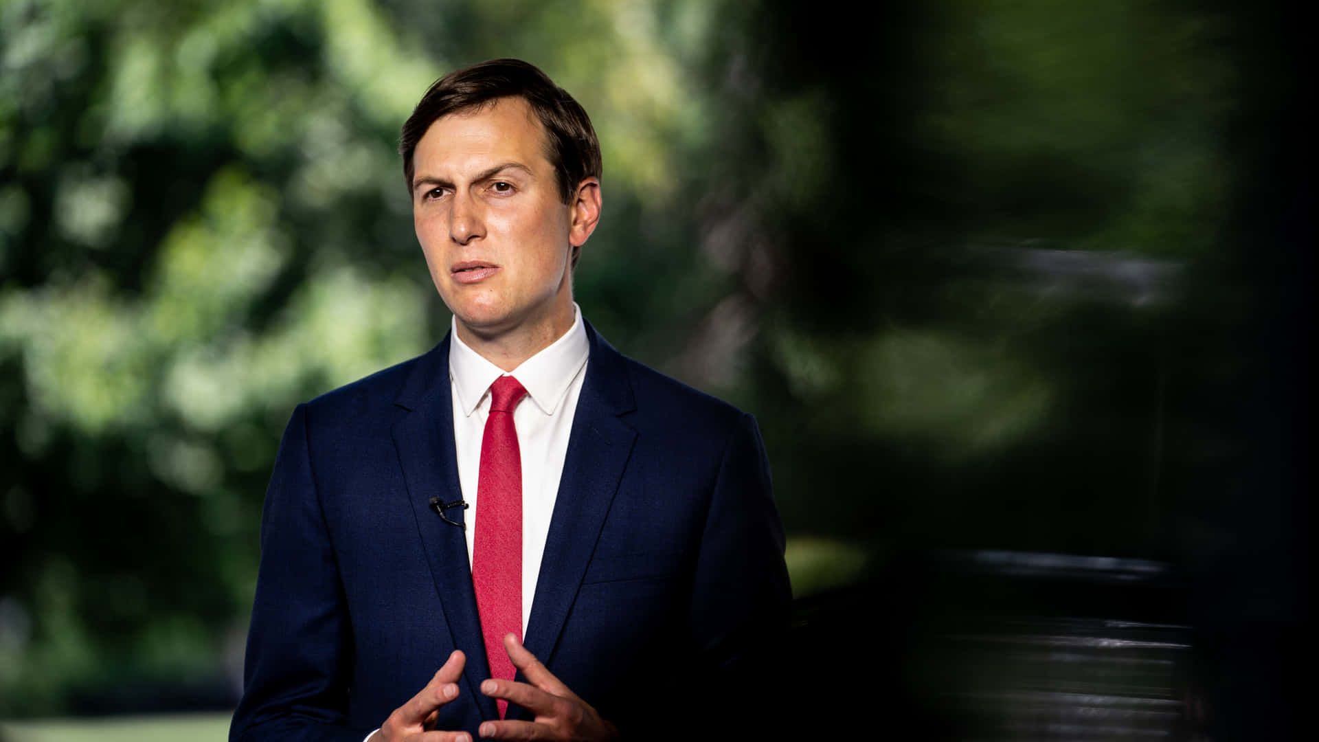 Jared Kushner Looking Serious Background