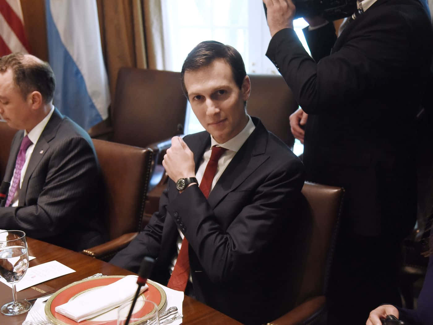 Jared Kushner Posed For A Picture Background