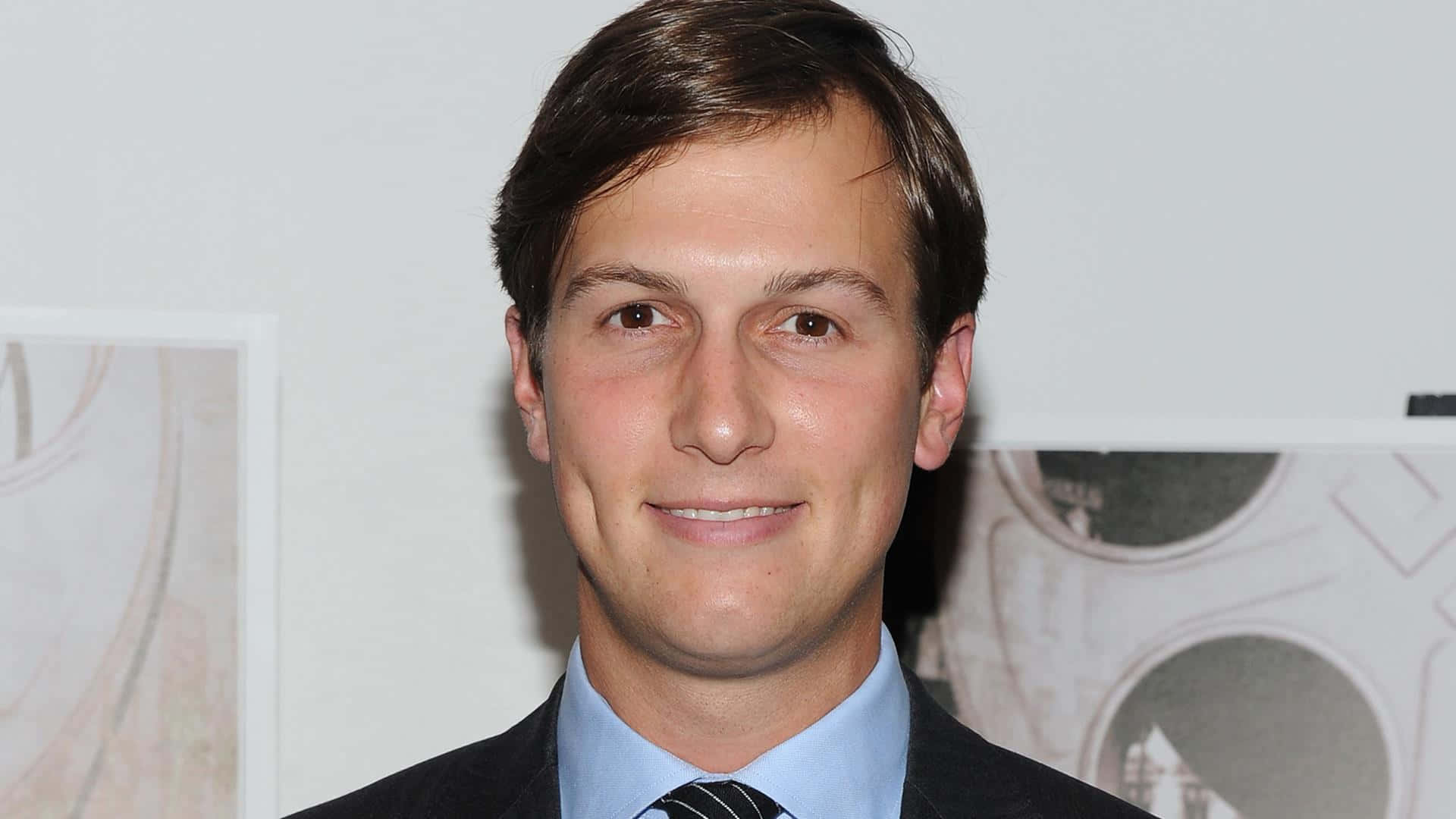 Jared Kushner Smiling Politely Background