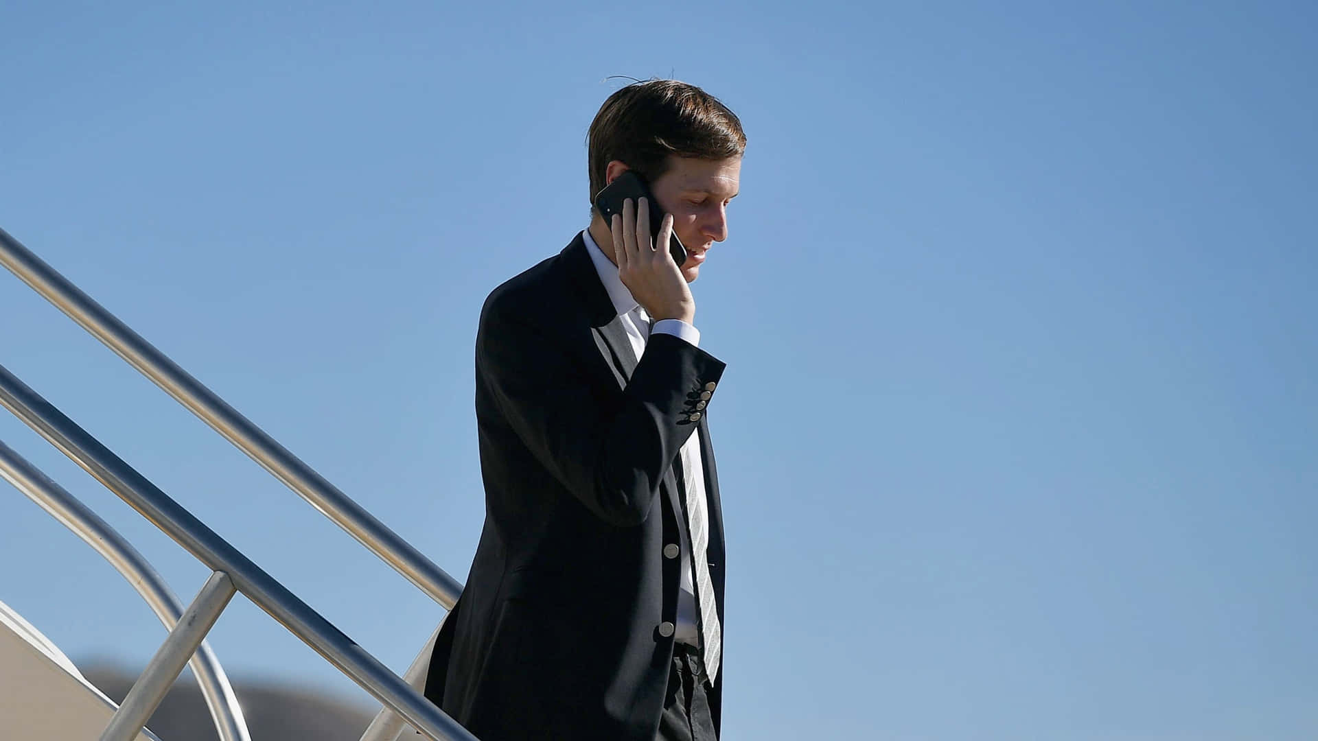 Jared Kushner Talking On Phone