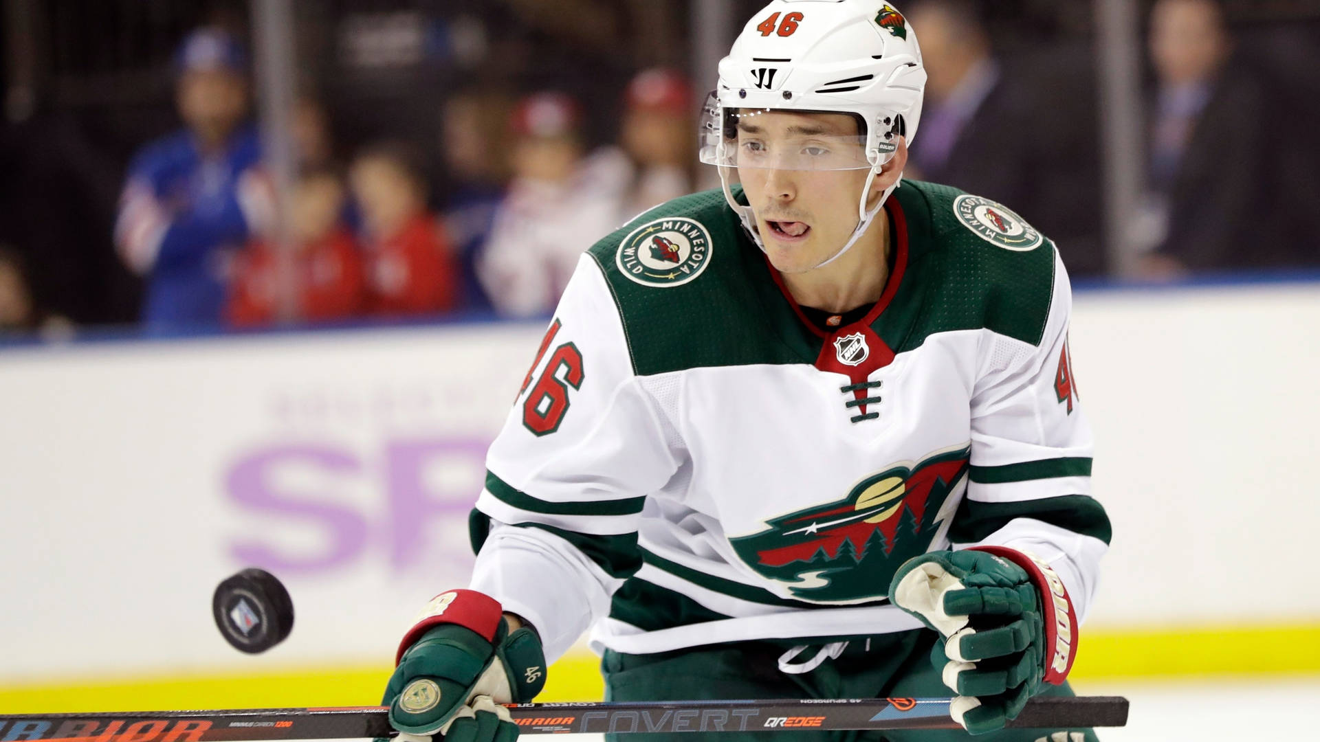 Jared Spurgeon Game Against New York Rangers Background