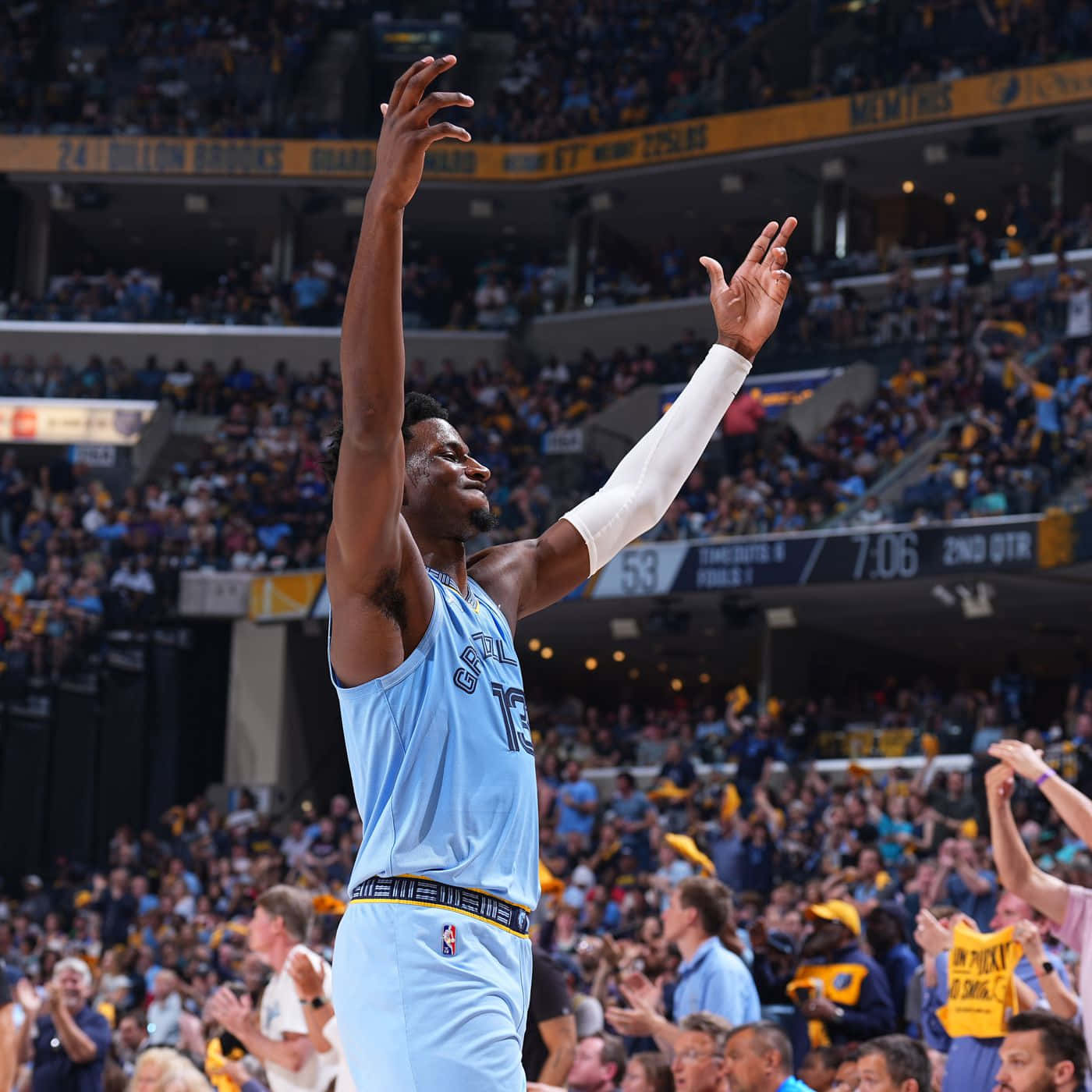 Jaren Jackson Jr. At 2022 Nba Playoffs Background