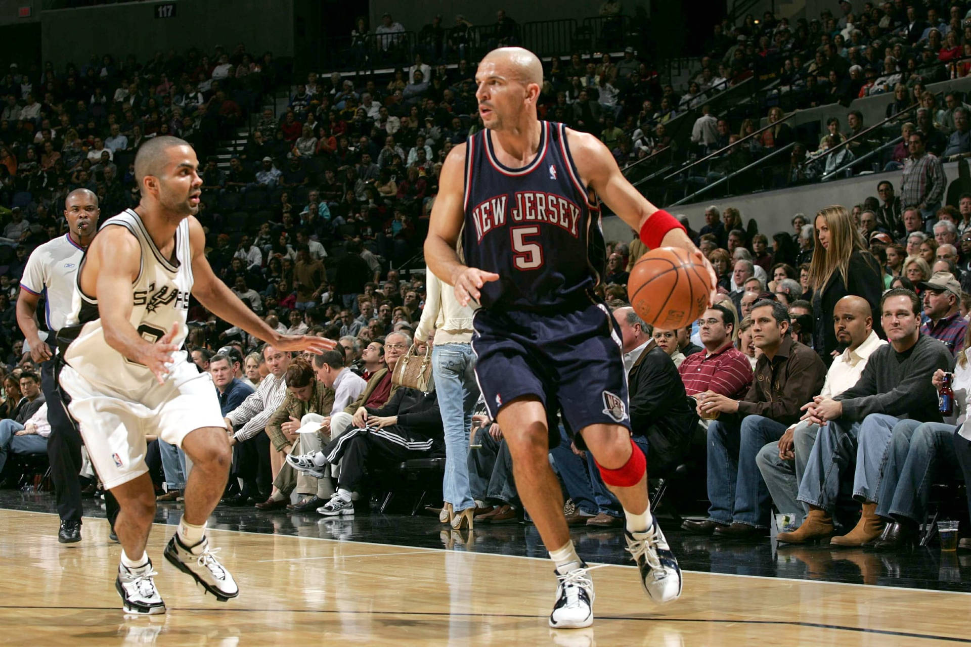 Jason Kidd Against Tony Parker Background