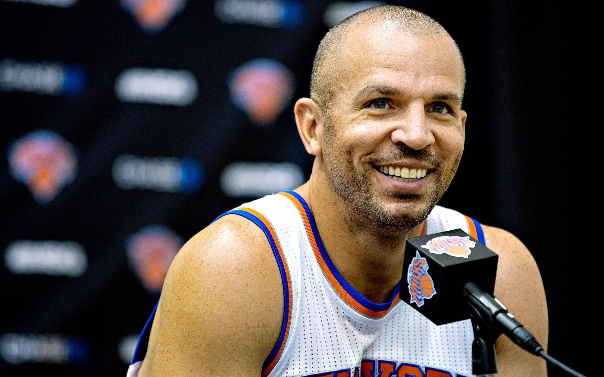 Jason Kidd Press Conference Smiling