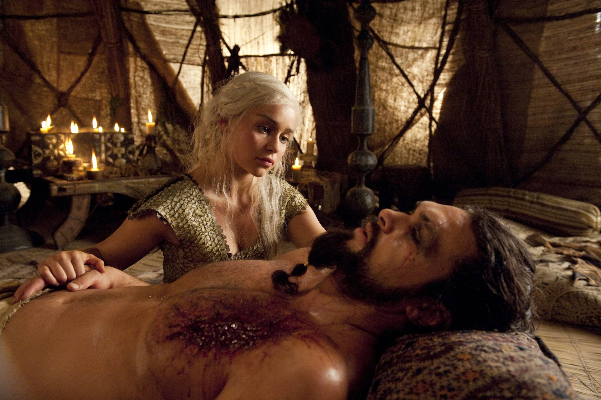 Jason Momoa Khal Drogo Wounded