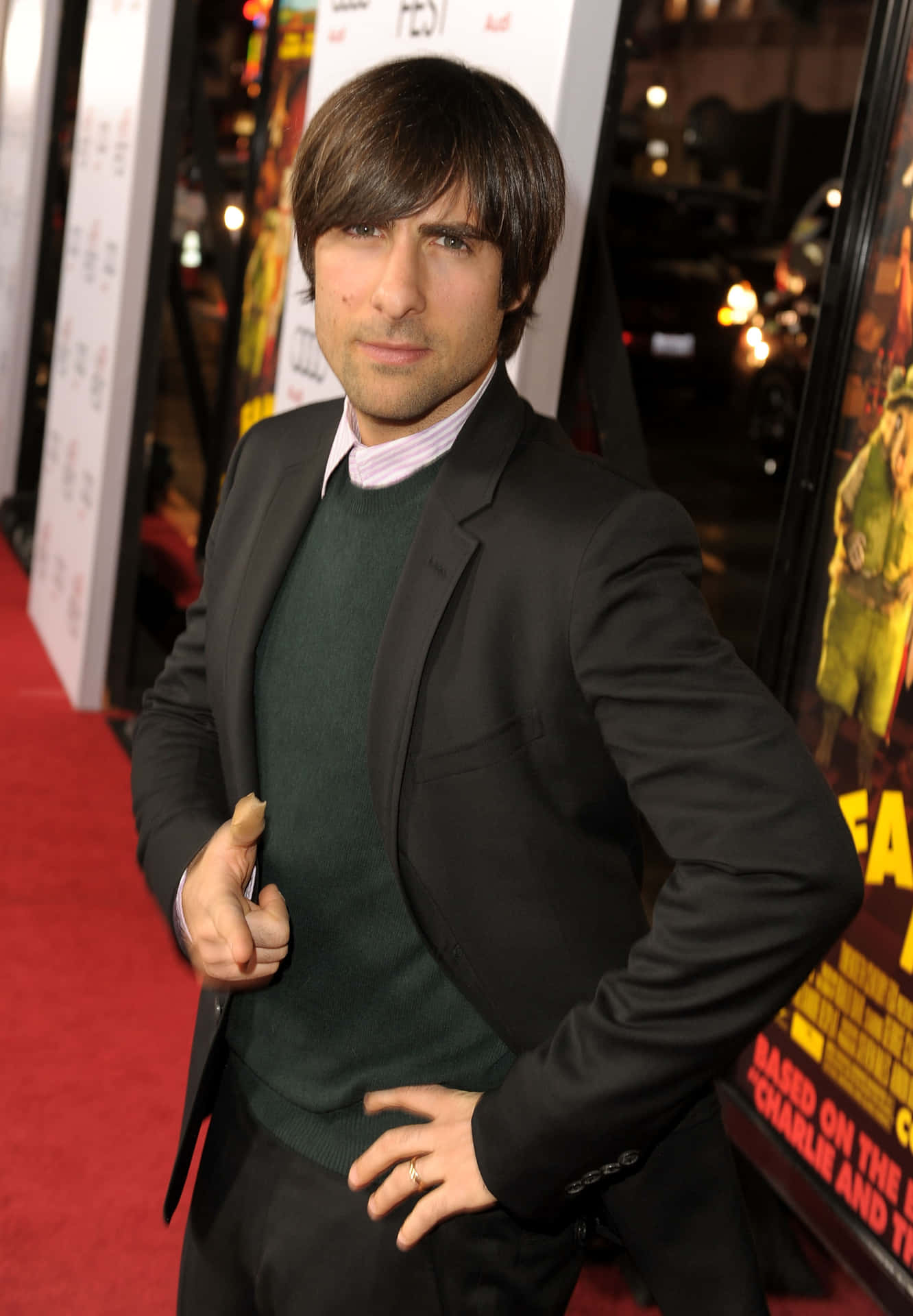 Jason Schwartzman's Thoughtful Gaze Background