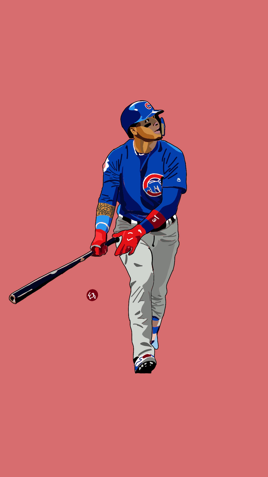 Javier Baez Baseball Fan Art Background