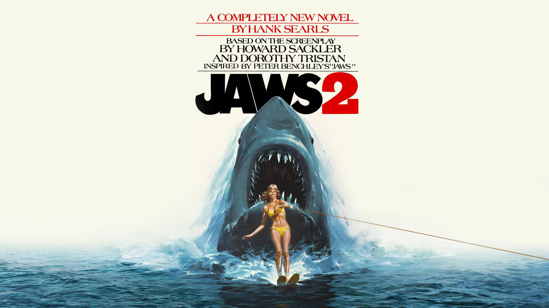 Jaws 2 Novel Cover Background