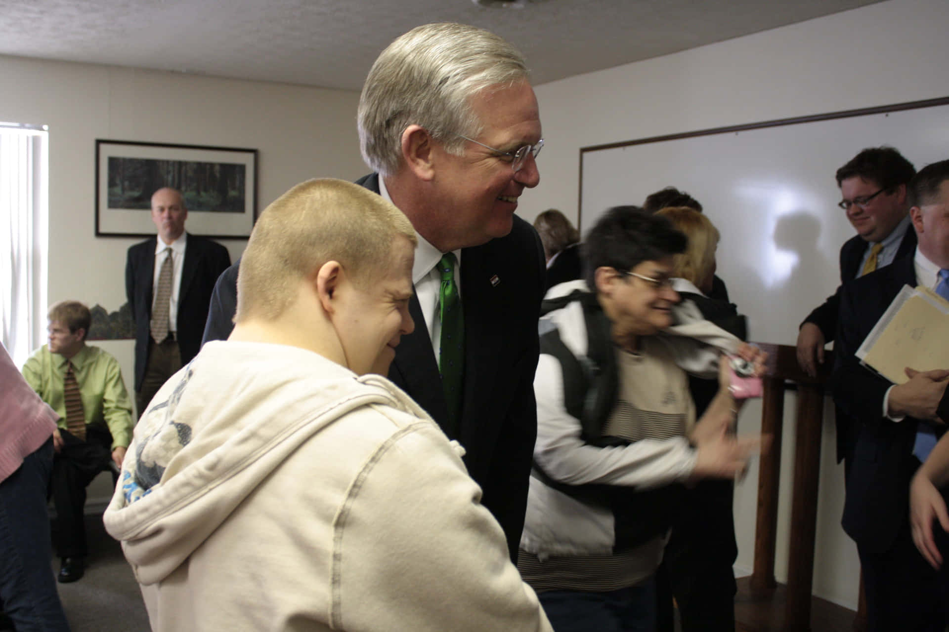 Jay Nixon Meeting People Community Background