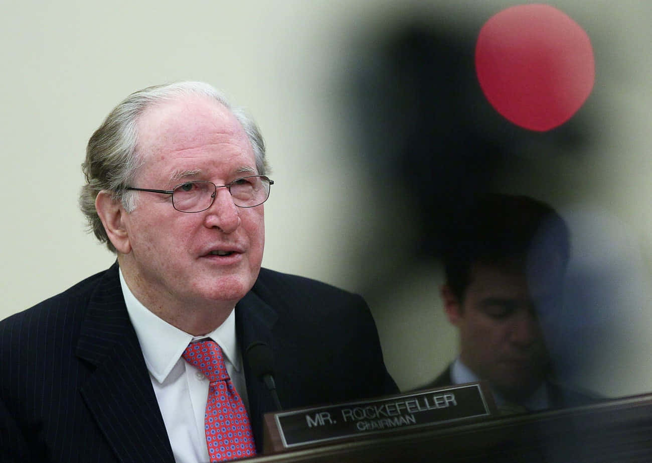 Jay Rockefeller Blurry Appearance Red Circle