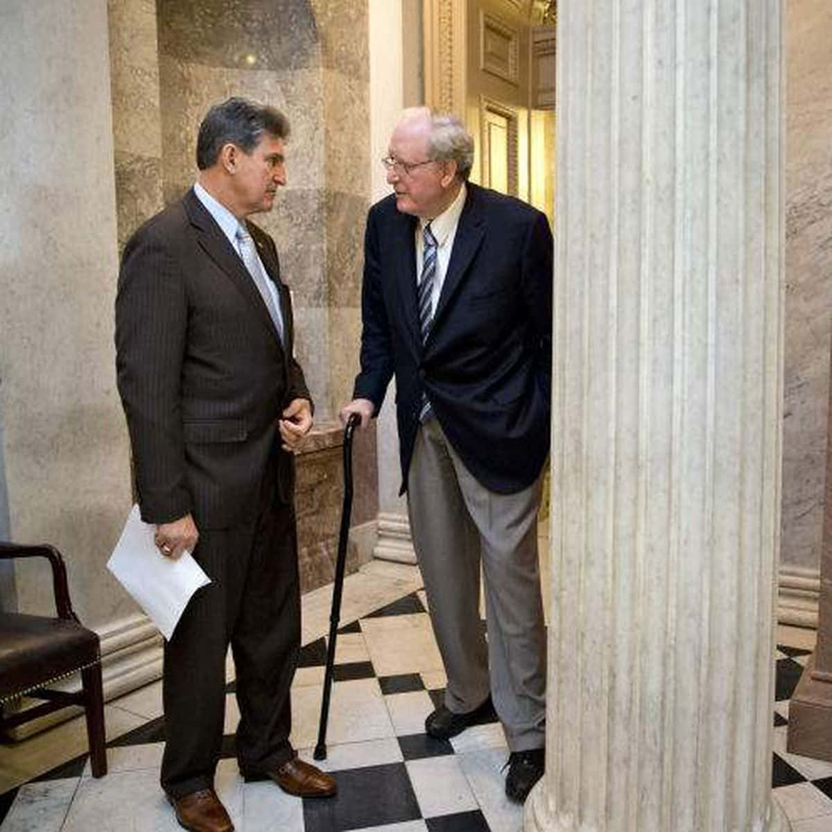 Jay Rockefeller Cane Us Capitol Background