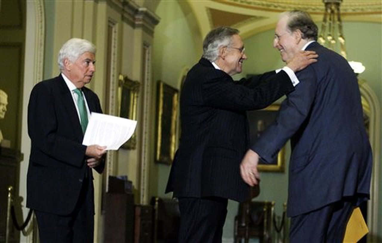 Jay Rockefeller Greeting People Background