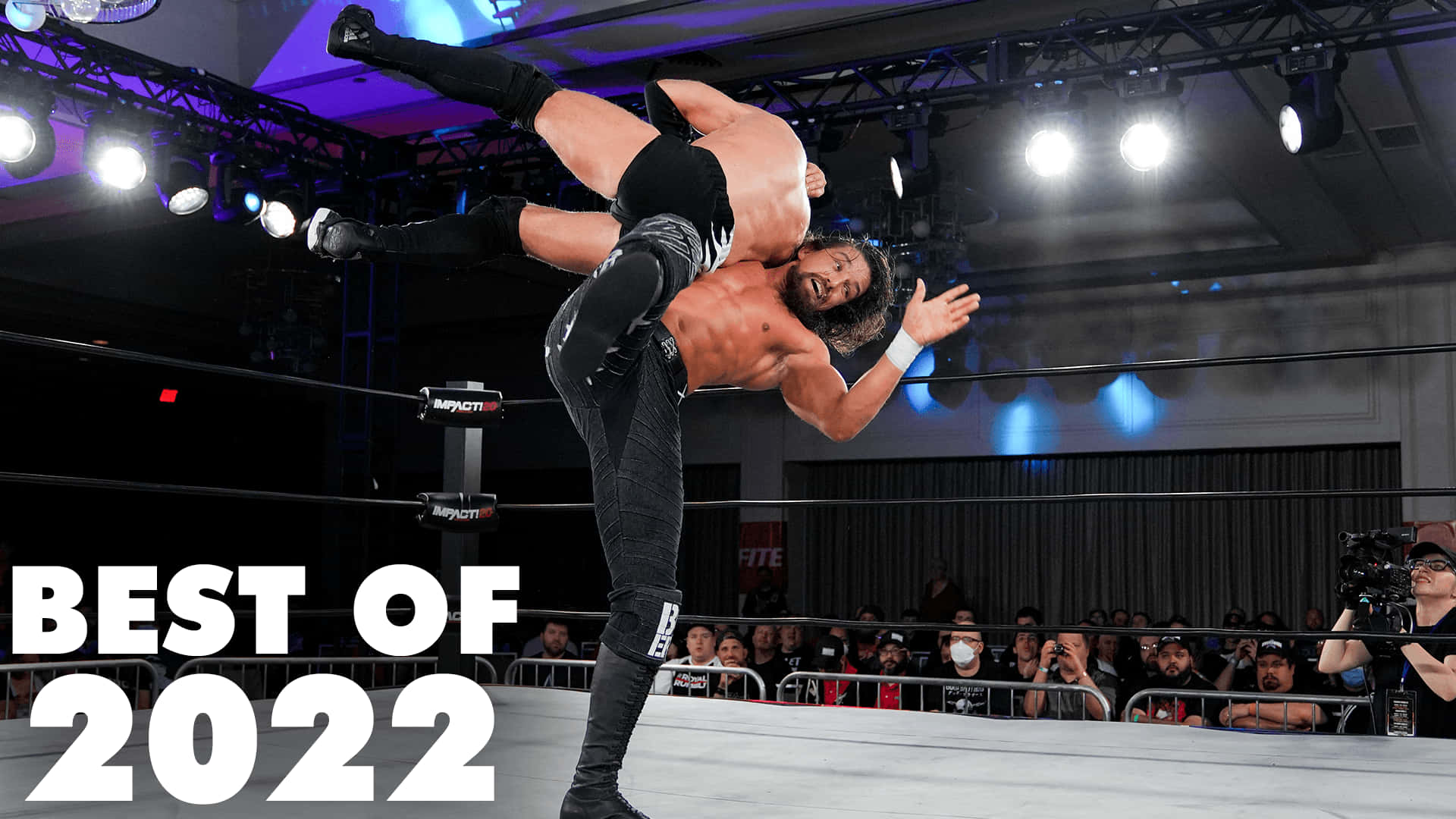 Jay White Headlocks Chris Sabin Background