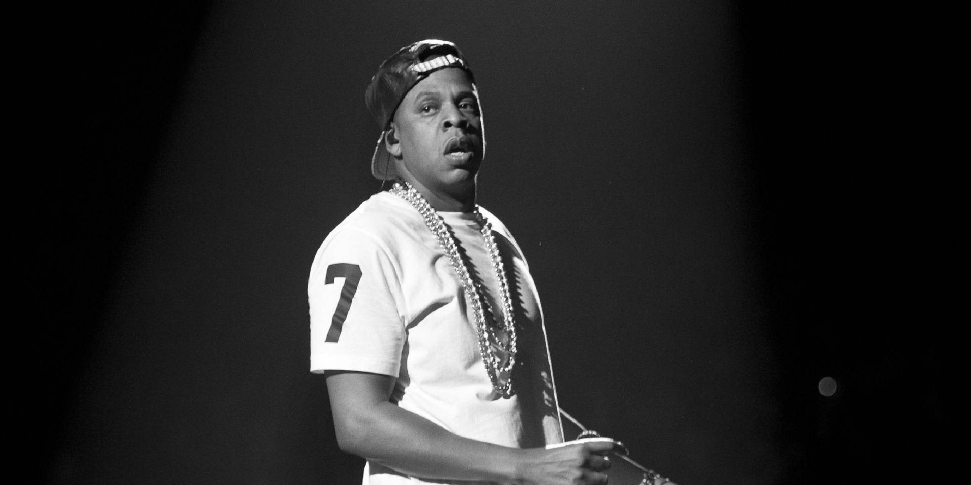 Jay-z In Monochrome Background