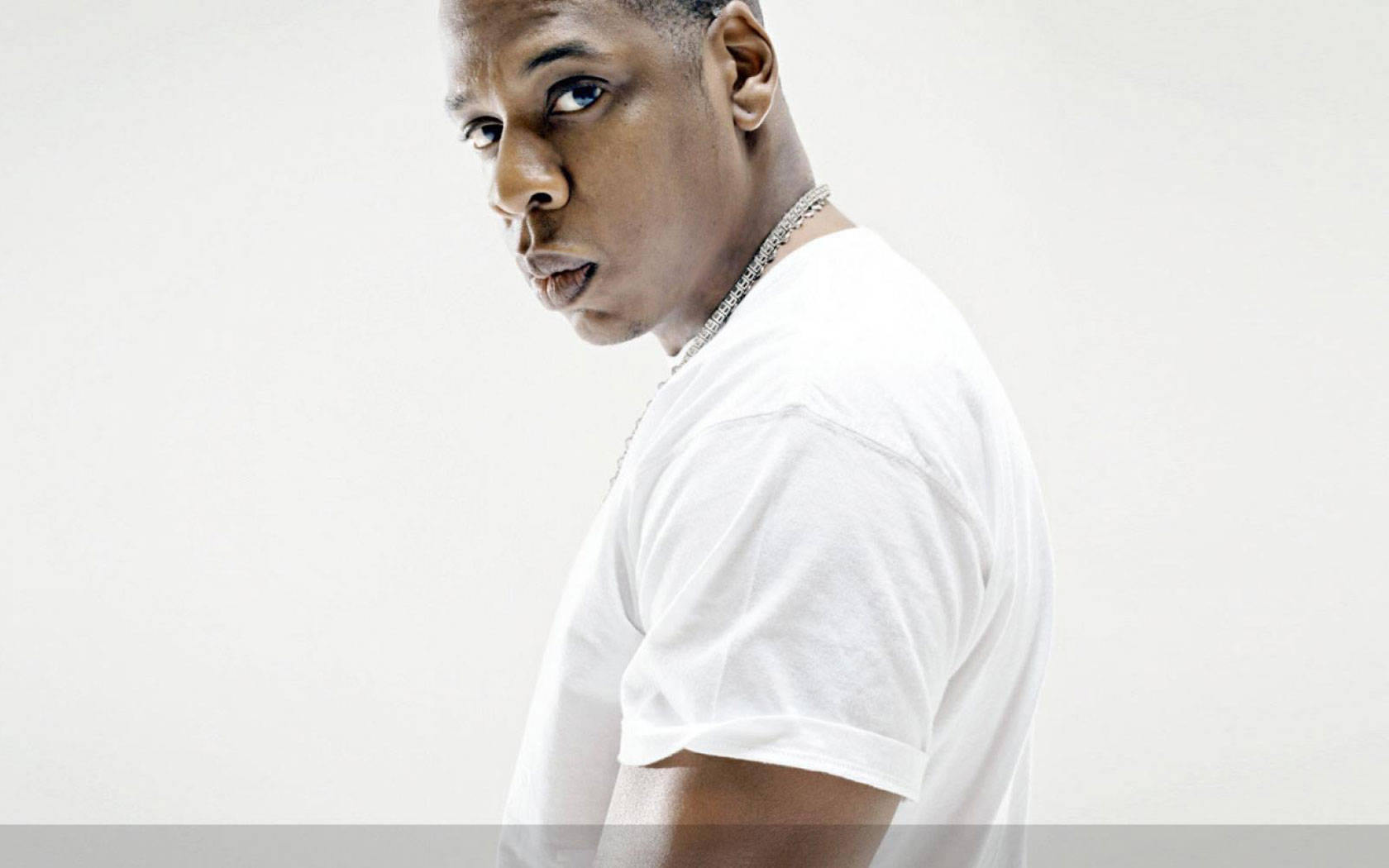 Jay-z In White Shirt Background