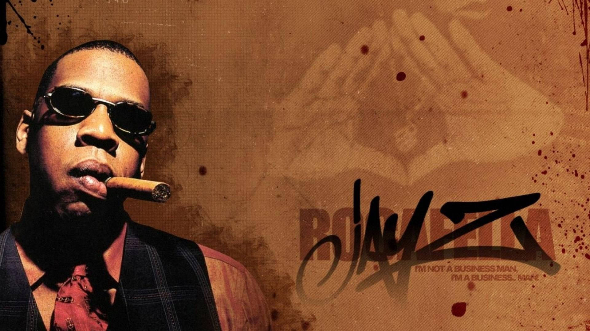 Jay-z With Cigar Background