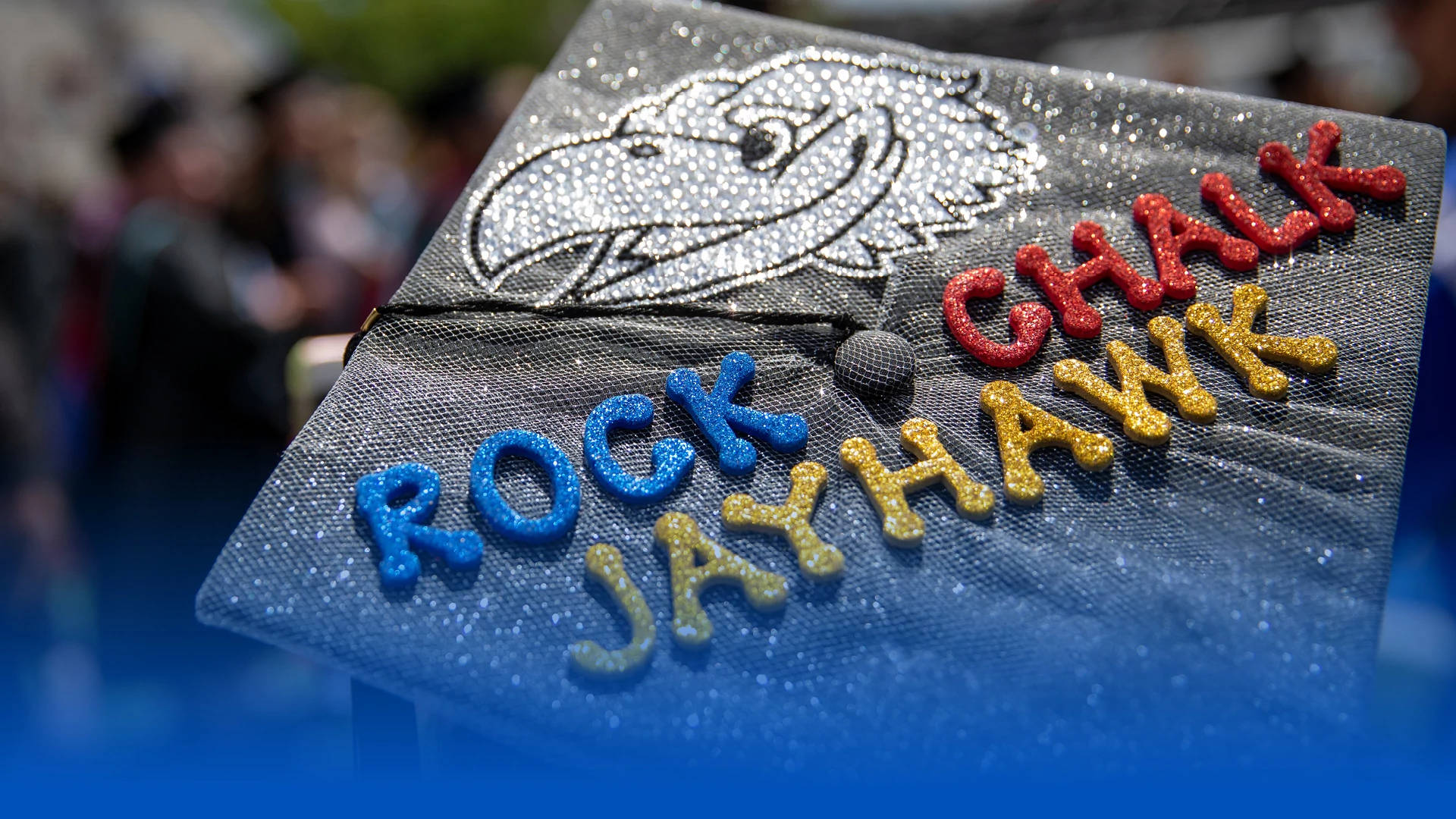 Jayhawk Graduation Cap At University Of Kansas