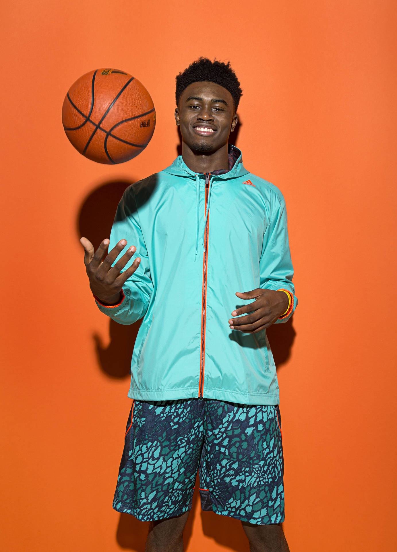 Jaylen Brown Adidas Basketball Summer Outfit Background