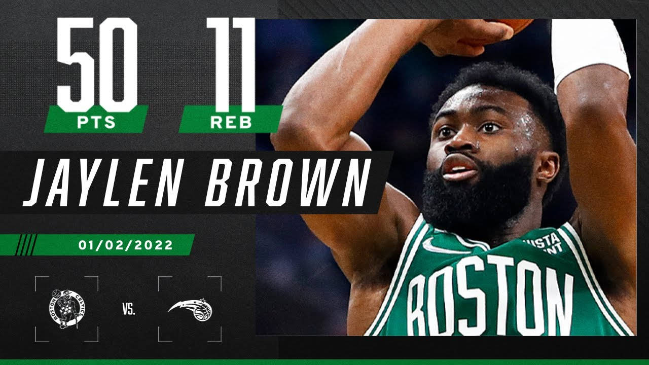 Jaylen Brown Celtics Stat Vs. Magic Background