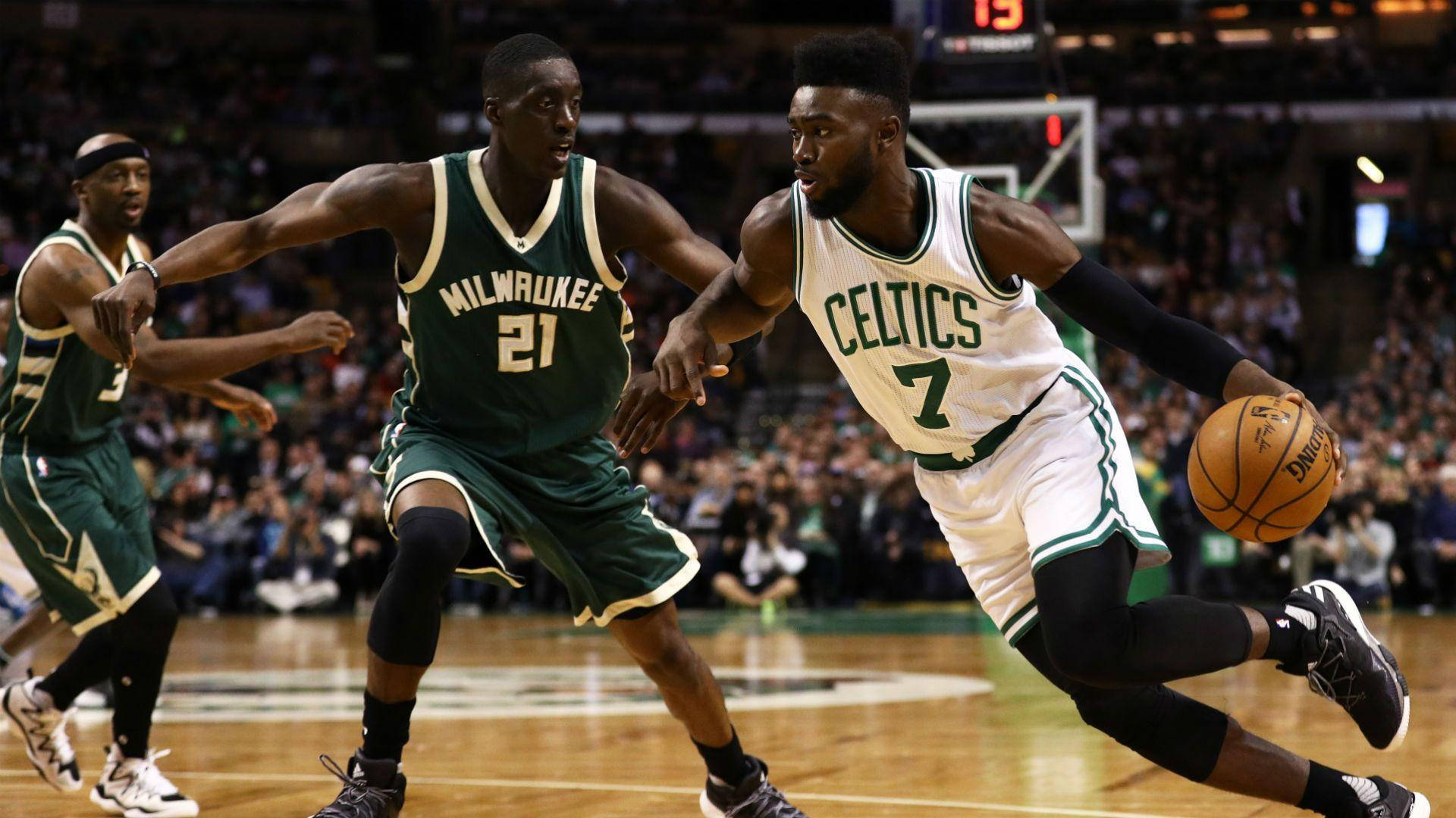 Jaylen Brown Celtics Vs Milwaukee Background