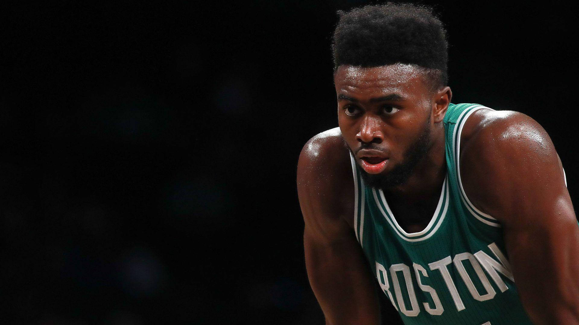 Jaylen Brown In Black Background