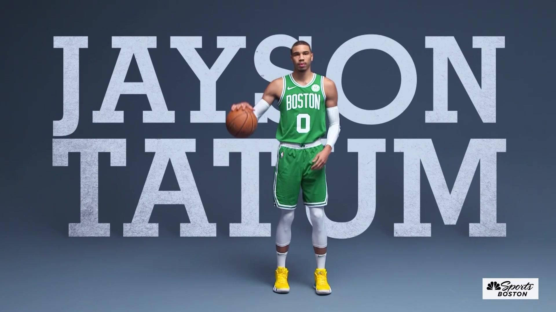 Jayson Tatum Boston Celtics Jersey Background