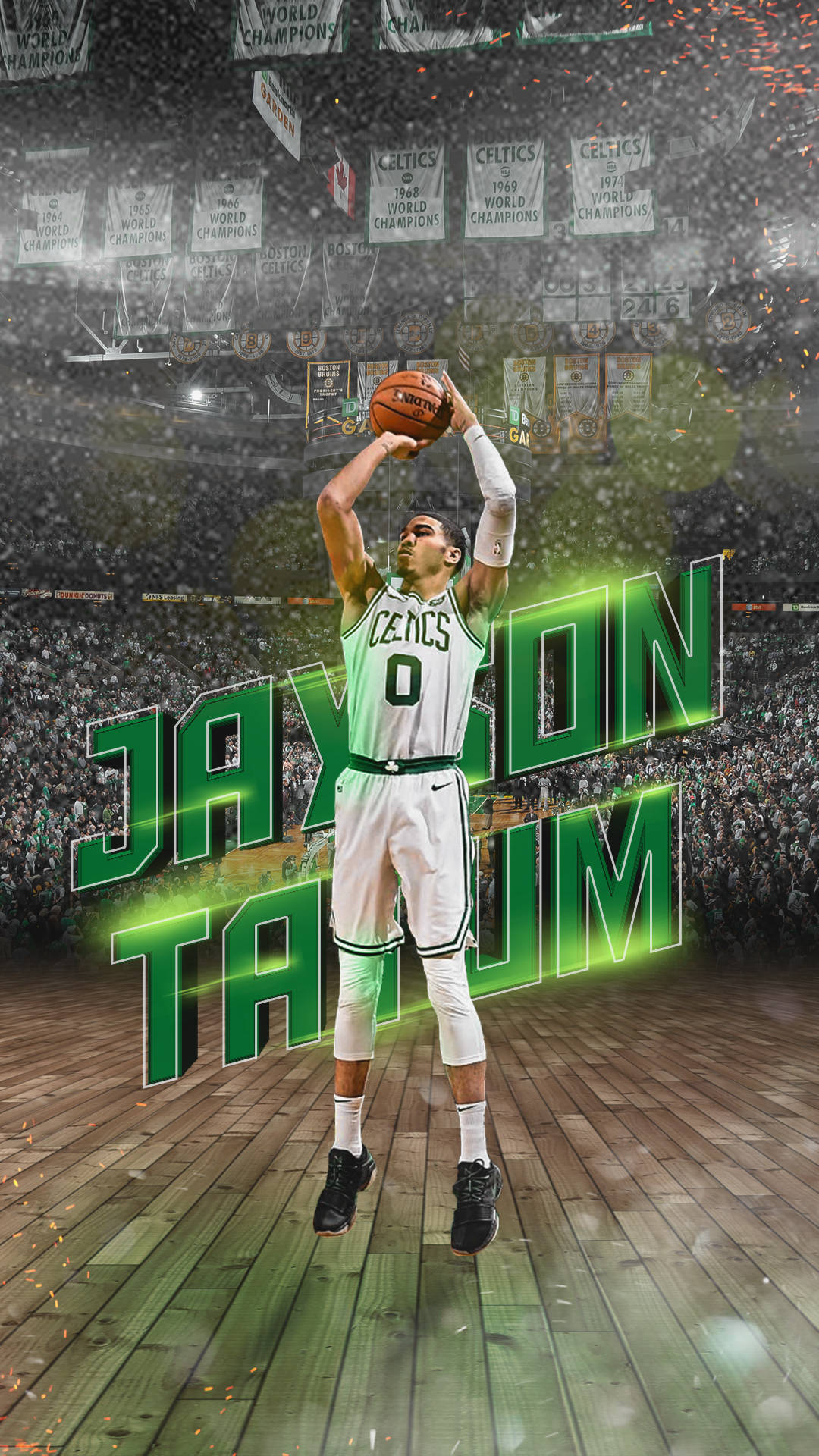 Jayson Tatum Of Boston Celtics Background