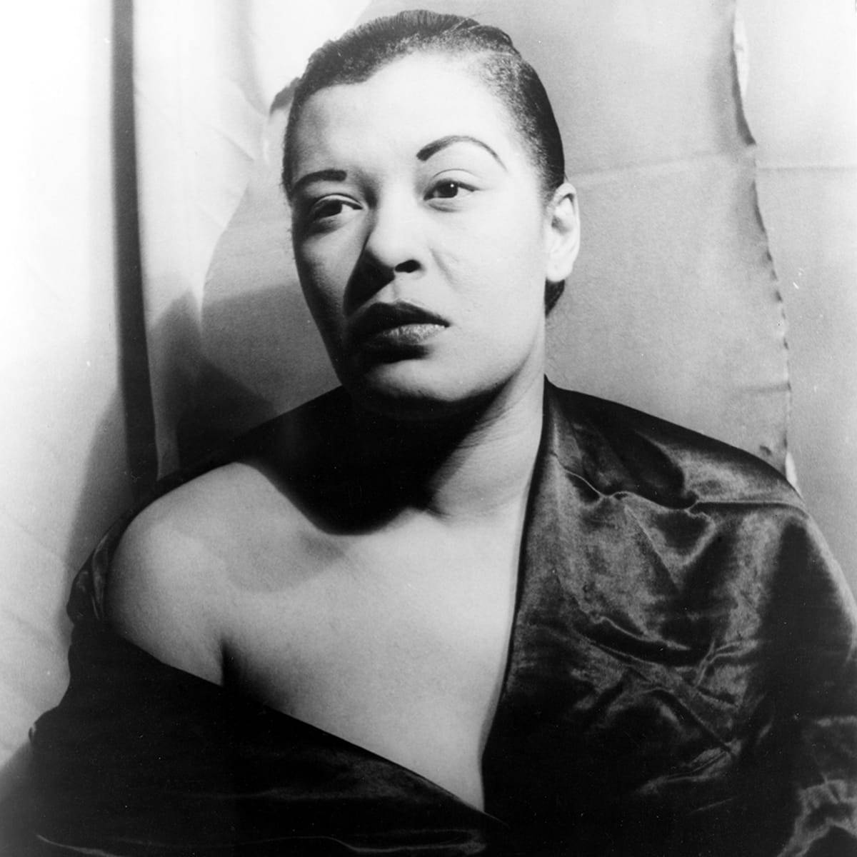 Jazz Icon Billie Holiday Looking Radiant And Elegant Background