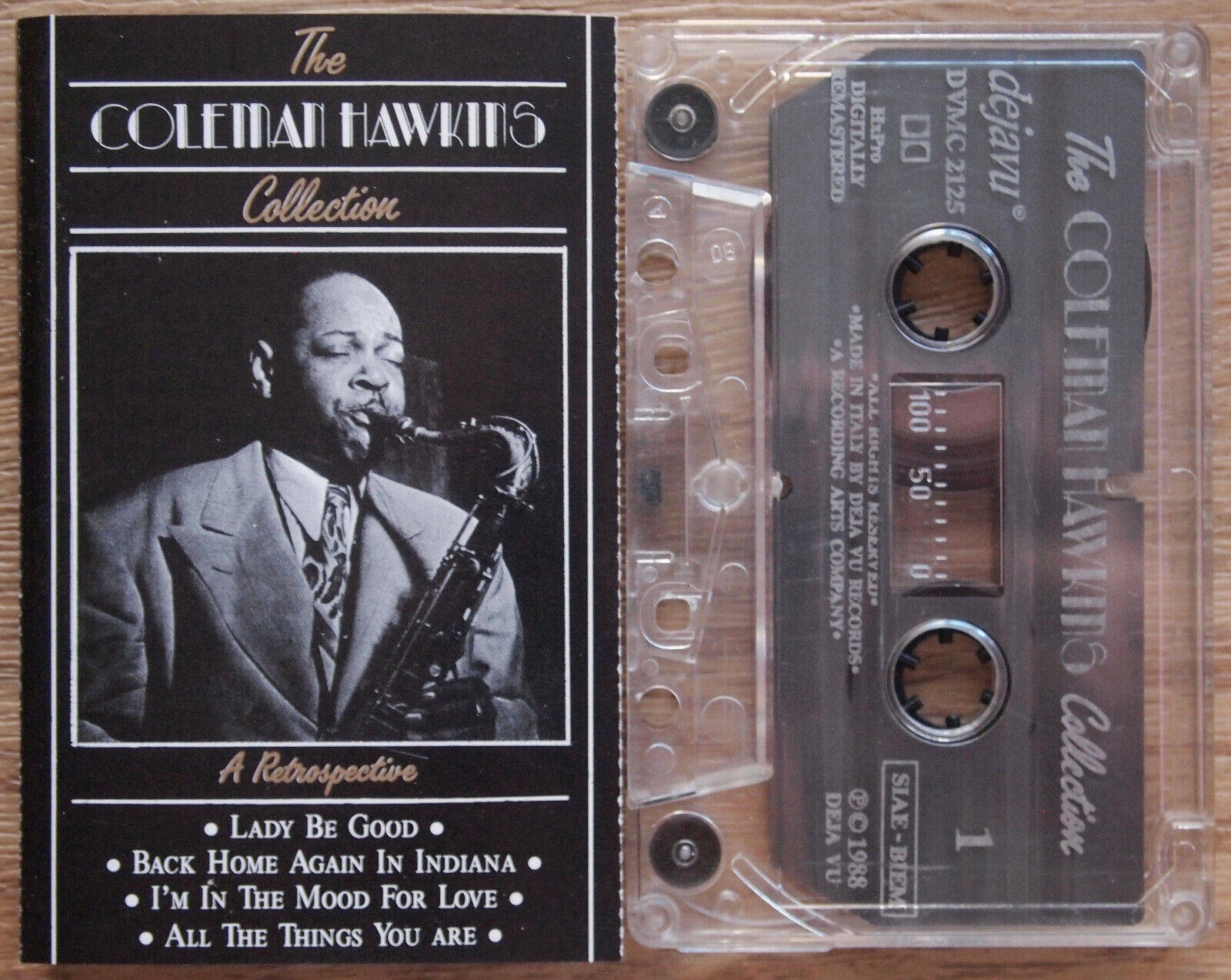 Jazz Legend Coleman Hawkins Playing The Saxophone Background