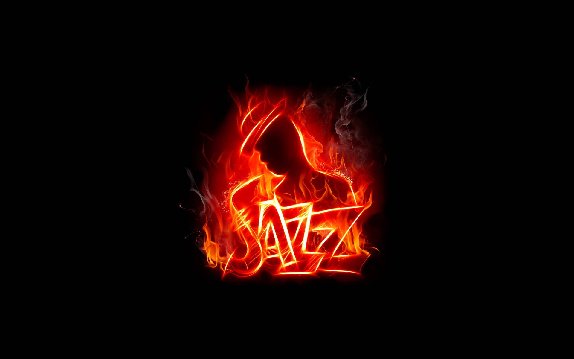 Jazz On Fire Background