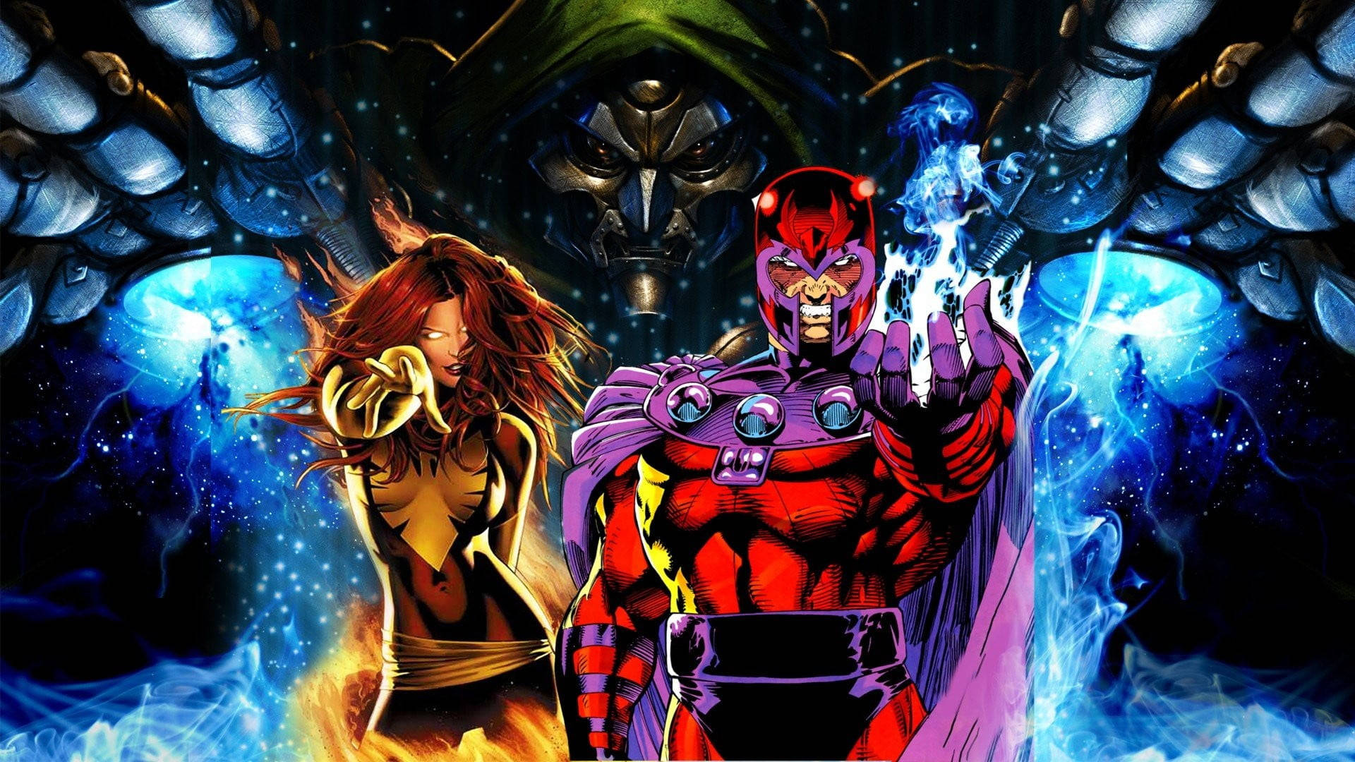 Jean Grey And Magneto Background