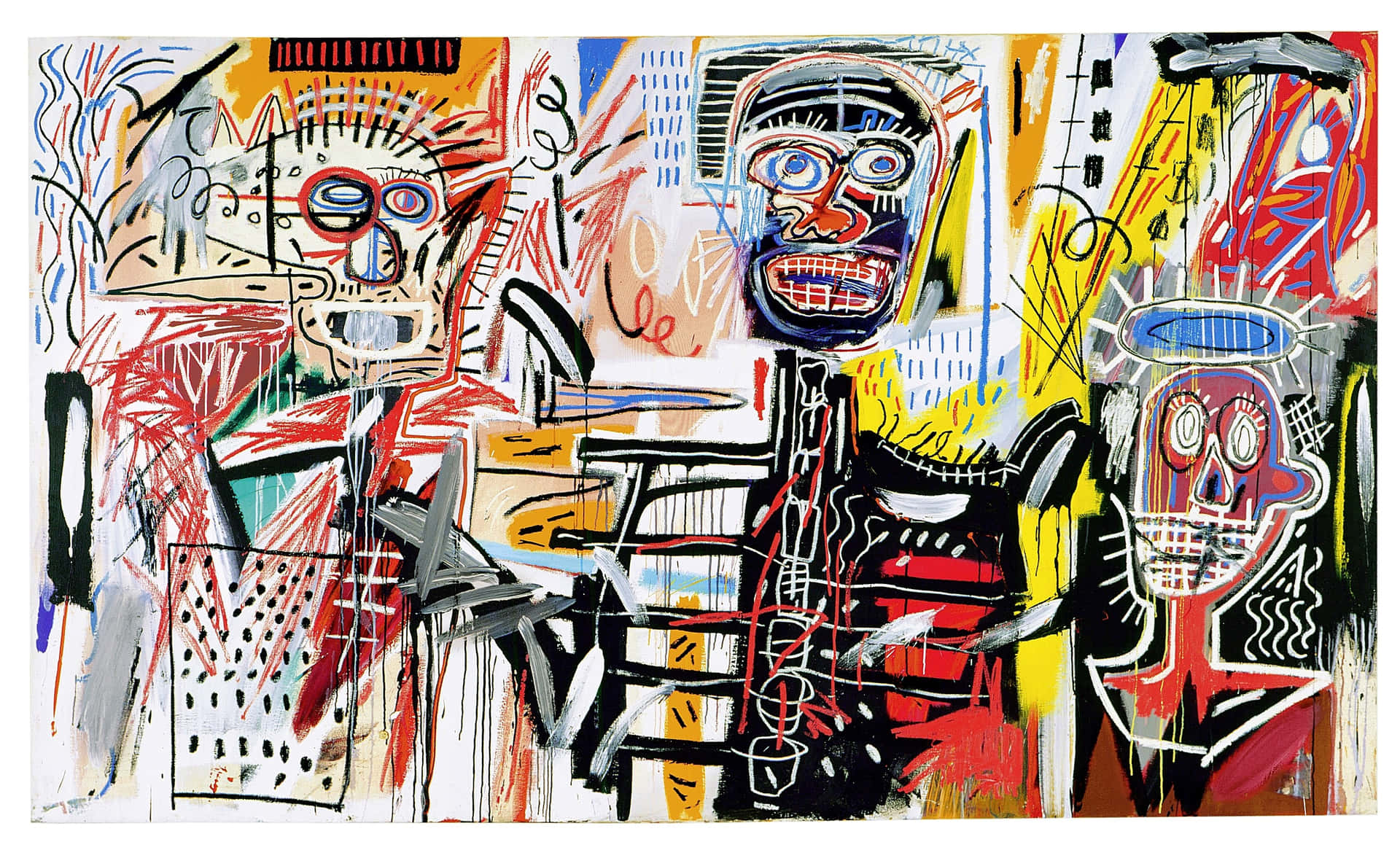 Jean-michel Basquiat Painting In A Brooklyn Studio