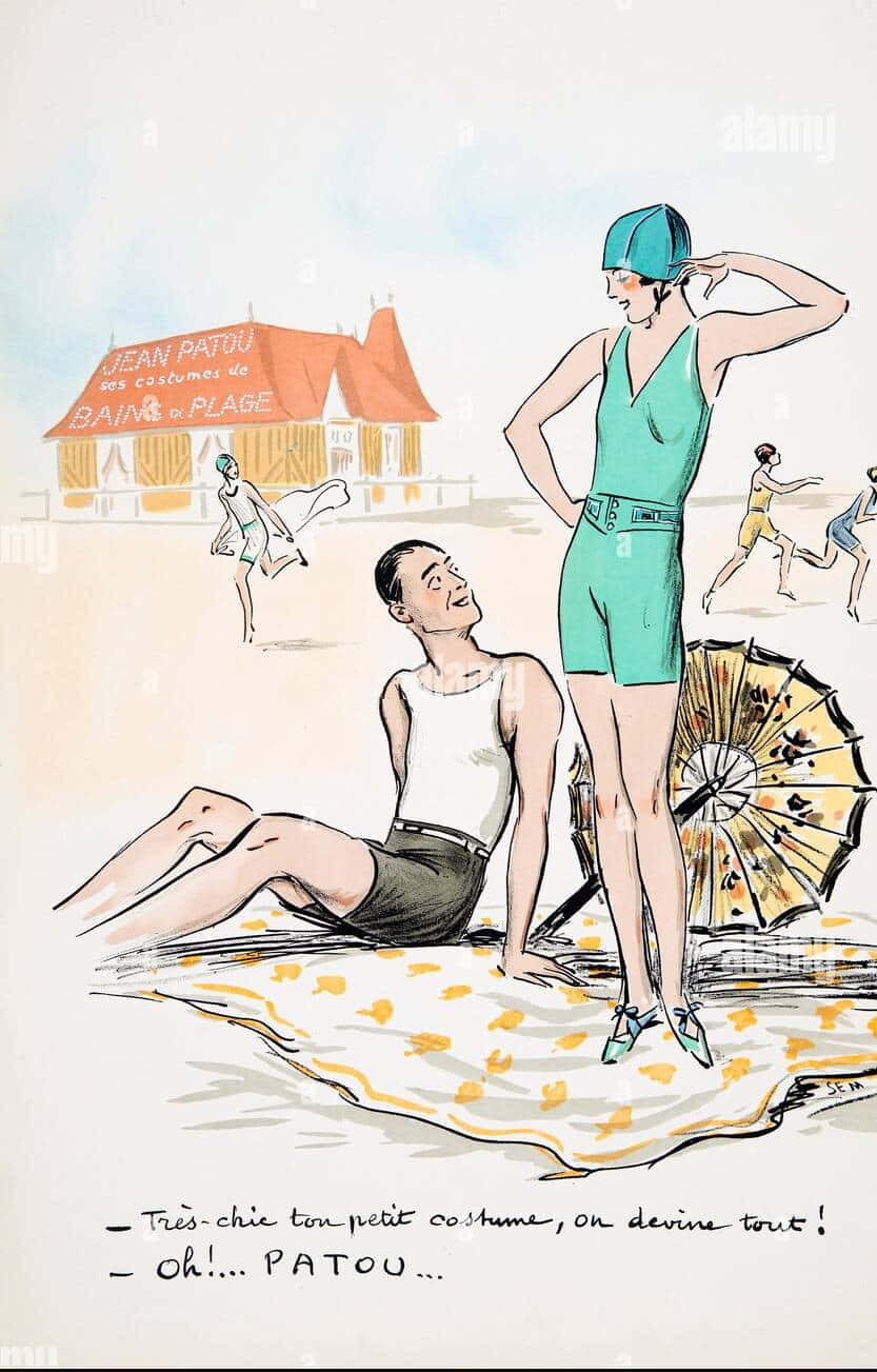 Jean Patou Bathing Suit Illustration