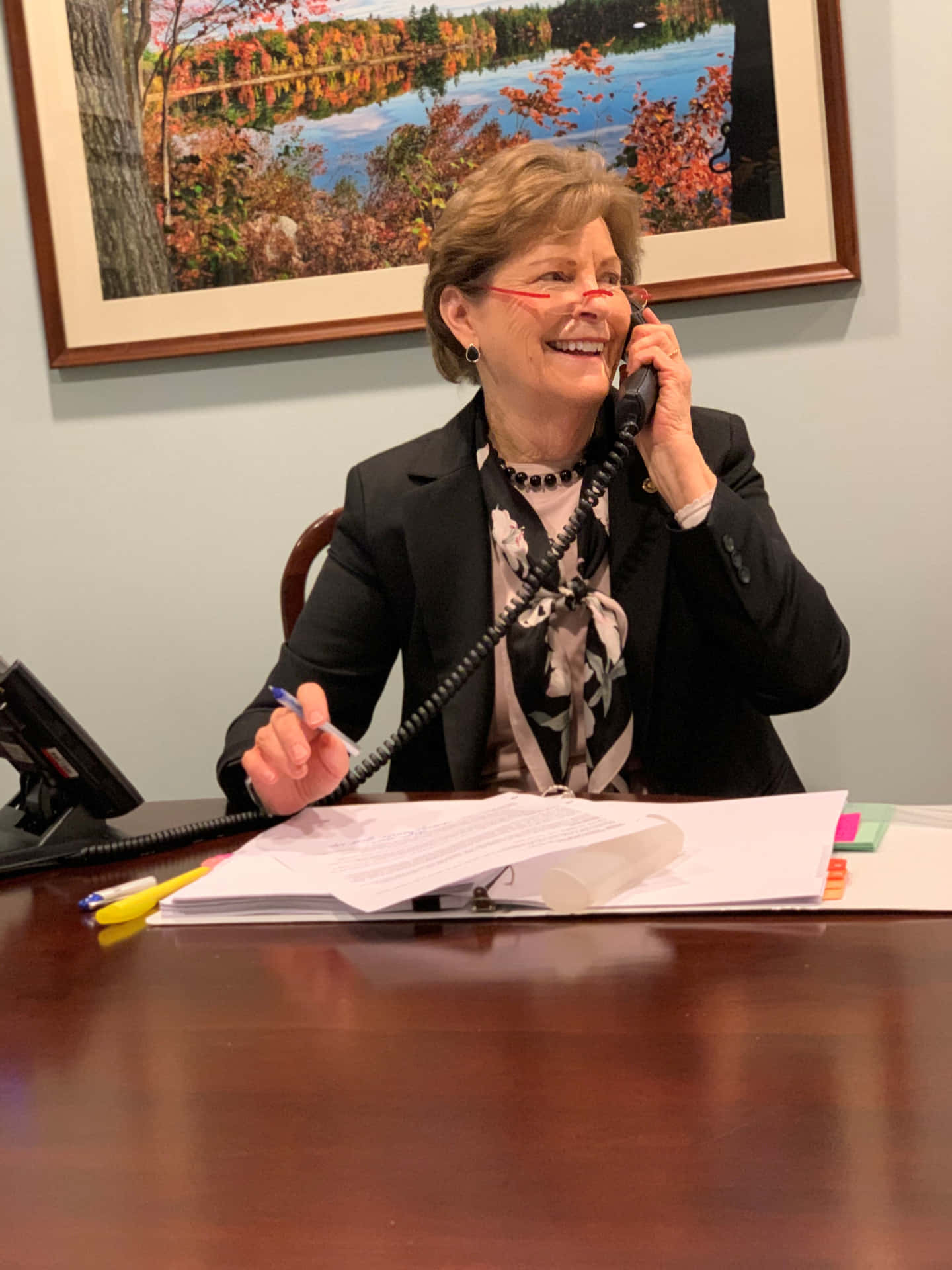 Jeanne Shaheen Answering Calls Background